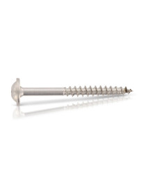 Pan washer head timber screw 9250 with cutting point 8x160 AISI304 stainless steel