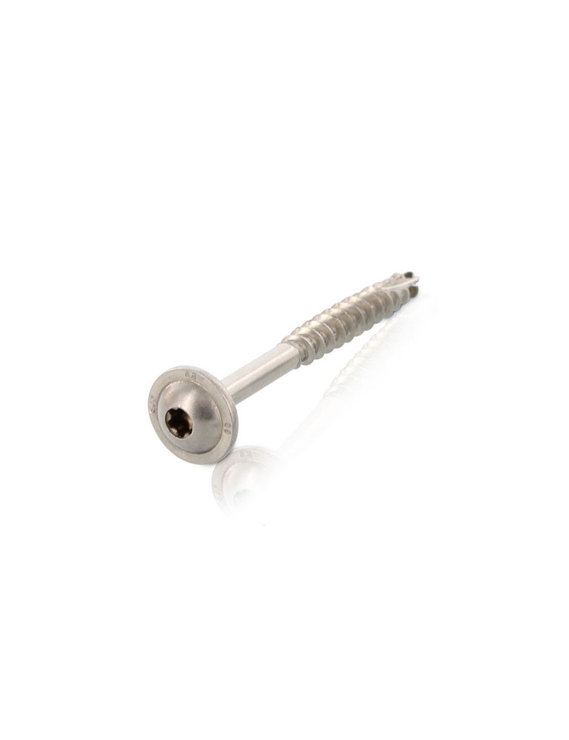 Pan washer head timber screw 9250 with cutting point 8x160 AISI304 stainless steel