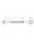 Concrete bolt with hexagon head ETA 15/0514 12x120 AISI316 stainless steel