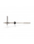 Hanger bolt with adapter plate DIN6923 and EPDM 12x300mm AISI304 stainless steel