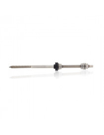 Hanger bolt with DIN6923 and EPDM 12x250mm AISI304 stainless steel