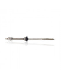 Hanger bolt with DIN6923 and EPDM 12x250mm AISI304 stainless steel