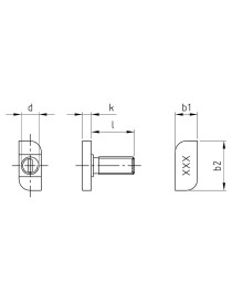 Hammerkopfschraube 9097 Typ 28/15 M8x20mm A2 Edelstahl