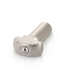 Hammer head bolt with spring ball M8x32mm AISI304 stainless steel