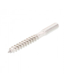 Hanger bolt with six lobe drive 8x60mm AISI304 stainless steel