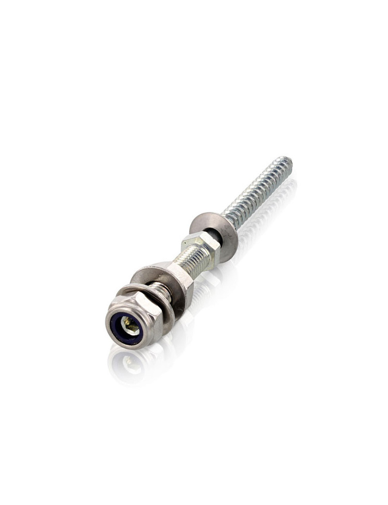 Solar fastener type A DS with point and sealing washer M8,4x80/70 AISI304 stainless steel