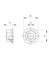 Sechskantmutter mit Flansch und Sperrverzahnung DIN6923 6mm A2 Edelstahl
