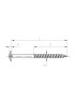 Tellerkopf Holzschraube 9250 mit Schneidkerbe 6x110 A2 Edelstahl